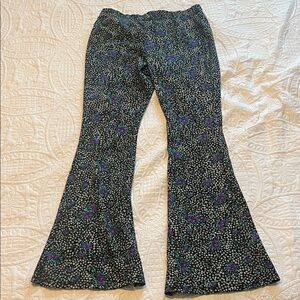 Top Shop Floral Flare Pants